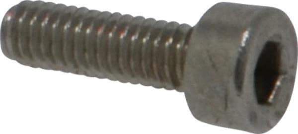 Value Collection - M2.5x0.45 Metric Coarse Hex Socket Drive, Socket Cap Screw - Grade 18-8 & Austenitic A2 Stainless Steel, Uncoated, Fully Threaded, 8mm Length Under Head - Apex Tool & Supply