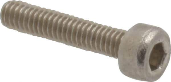 Value Collection - M2.5x0.45 Metric Coarse Hex Socket Drive, Socket Cap Screw - Grade 18-8 & Austenitic A2 Stainless Steel, Uncoated, Fully Threaded, 12mm Length Under Head - Apex Tool & Supply
