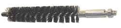 Schaefer Brush - 4" Brush Length, 11/16" Diam, Nylon Single Stem, Single Spiral Condenser Tube Brush - 6-1/4" Long, Nylon, 1/4-28 Male Connection - Apex Tool & Supply