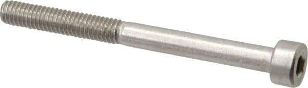 Value Collection - M4x0.70 Metric Coarse Hex Socket Drive, Socket Cap Screw - Grade 18-8 & Austenitic A2 Stainless Steel, Uncoated, Partially Threaded, 45mm Length Under Head - Apex Tool & Supply