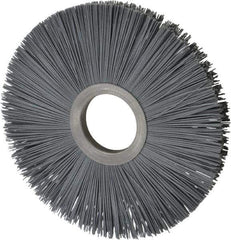 Osborn - 8" OD, 2" Arbor Hole, Crimped Nylon Wheel Brush - 1/2" Face Width, 2-5/8" Trim Length, 5,500 RPM - Apex Tool & Supply