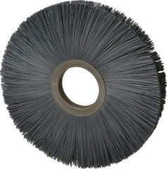 Osborn - 8" OD, 2" Arbor Hole, Crimped Nylon Wheel Brush - 1/2" Face Width, 2-5/8" Trim Length, 5,500 RPM - Apex Tool & Supply