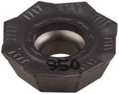 Iscar - OEMT060405 76 Grade IC950 Carbide Milling Insert - TiAlN Finish, 0.1866" Thick, 0.5618" Inscribed Circle, 0.5mm Corner Radius - Apex Tool & Supply
