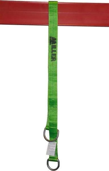 Miller - 6' Long, Cross-Arm Strap - 400 Lb Capacity, Nylon Webbing with Steel D-Rings - Apex Tool & Supply