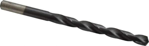 Chicago-Latrobe - 9/32" 135° Cobalt Jobber Drill - TiAlN Finish, Right Hand Cut, Spiral Flute, Straight Shank, 4-1/4" OAL, Split Point - Apex Tool & Supply