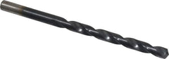 Chicago-Latrobe - Letter F 135° Cobalt Jobber Drill - TiAlN Finish, Right Hand Cut, Spiral Flute, Straight Shank, 4-1/8" OAL, Split Point - Apex Tool & Supply