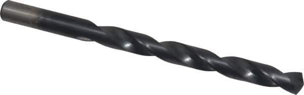 Chicago-Latrobe - Letter R 135° Cobalt Jobber Drill - TiAlN Finish, Right Hand Cut, Spiral Flute, Straight Shank, 4-3/4" OAL, Split Point - Apex Tool & Supply