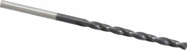Chicago-Latrobe - #42 135° Cobalt Jobber Drill - TiAlN Finish, Right Hand Cut, Spiral Flute, Straight Shank, 2-1/4" OAL, Split Point - Apex Tool & Supply