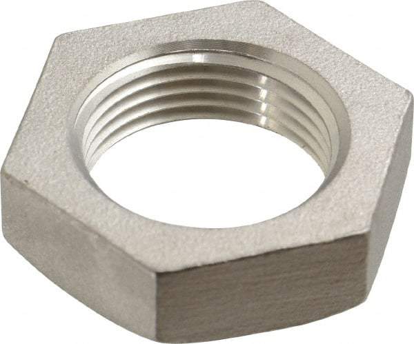 Merit Brass - 3/4" Grade 316 Stainless Steel Pipe Locknut - FNPSL End Connections, 150 psi - Apex Tool & Supply