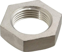 Merit Brass - 3/4" Grade 316 Stainless Steel Pipe Locknut - FNPSL End Connections, 150 psi - Apex Tool & Supply