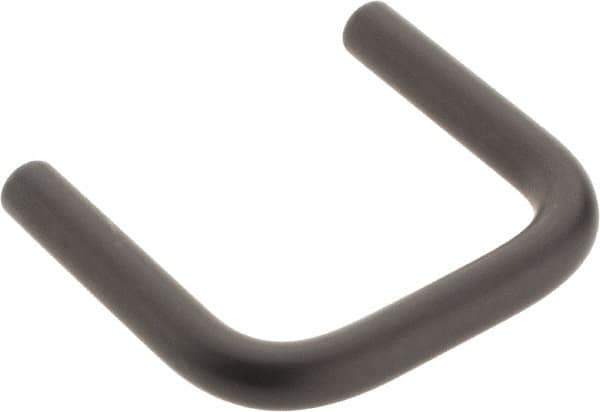 Amatom Electronic Hardware - 1-5/32" Long x 1" High, Round Handle - Black Anodized, Aluminum, 1" Center to Center - Apex Tool & Supply