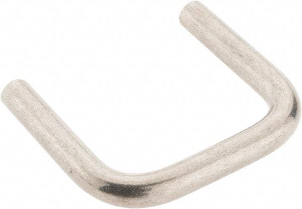 Amatom Electronic Hardware - 1-5/32" Long x 1" High, Round Handle - Clear Passivated, Stainless Steel, 1" Center to Center - Apex Tool & Supply