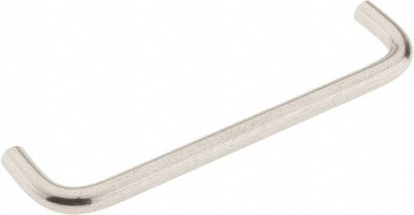 Amatom Electronic Hardware - 3-3/16" Long x 3/4" High, Round Handle - Clear Passivated, Stainless Steel, 3" Center to Center - Apex Tool & Supply