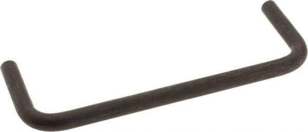 Amatom Electronic Hardware - 4-1/4" Long x 1-1/2" High, Round Handle - Black Oxide Finish, Stainless Steel, 4" Center to Center - Apex Tool & Supply