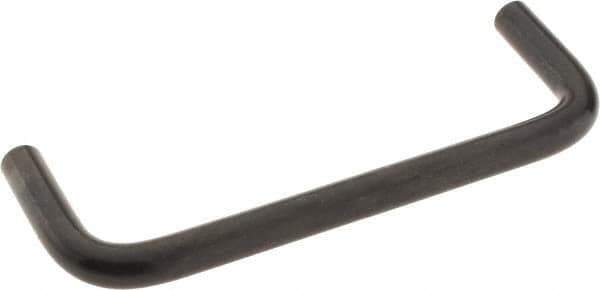 Amatom Electronic Hardware - 4-1/4" Long x 1-1/2" High, Round Handle - Black Oxide Finish, Stainless Steel, 4" Center to Center - Apex Tool & Supply