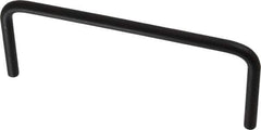 Amatom Electronic Hardware - 5-1/4" Long x 2" High, Round Handle - Black Anodized, Aluminum, 5" Center to Center - Apex Tool & Supply