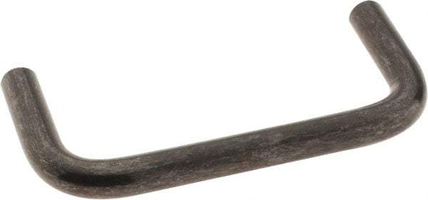 Amatom Electronic Hardware - 3-5/16" Long x 1-1/2" High, Round Handle - Black Oxide Finish, Stainless Steel, 3" Center to Center - Apex Tool & Supply