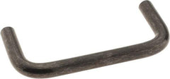 Amatom Electronic Hardware - 3-5/16" Long x 1-1/2" High, Round Handle - Black Oxide Finish, Stainless Steel, 3" Center to Center - Apex Tool & Supply