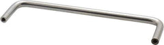 Amatom Electronic Hardware - 6-3/4" Long x 1-3/4" High, Round Handle - Clear Passivated, Stainless Steel, 6-7/16" Center to Center - Apex Tool & Supply
