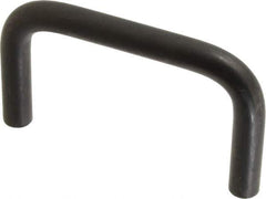 Amatom Electronic Hardware - 3-3/8" Long x 2" High, Round Handle - Black Oxide Finish, Stainless Steel, 3" Center to Center - Apex Tool & Supply