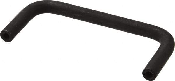 Amatom Electronic Hardware - 4-3/8" Long x 2" High, Round Handle - Black Oxide Finish, Stainless Steel, 4" Center to Center - Apex Tool & Supply