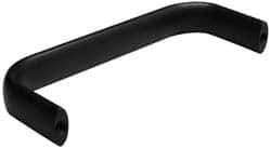 Amatom Electronic Hardware - 4-27/32" Long x 0.63" Wide x 2" High, Oval Handle - Black Anodized, Aluminum, 4-9/16" Center to Center - Apex Tool & Supply