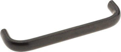 Amatom Electronic Hardware - 4-9/32" Long x 0.44" Wide x 1" High, Oval Handle - Black Oxide Finish, Stainless Steel, 4" Center to Center - Apex Tool & Supply