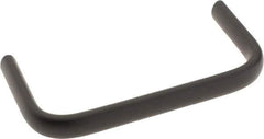 Amatom Electronic Hardware - 4-9/32" Long x 0.44" Wide x 2" High, Oval Handle - Black Oxide Finish, Stainless Steel, 4" Center to Center - Apex Tool & Supply