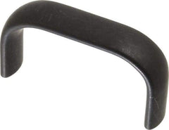 Amatom Electronic Hardware - 2-25/32" Long x 0.63" Wide x 1-1/2" High, Oval Handle - Black Anodized, Aluminum, 2-1/2" Center to Center - Apex Tool & Supply