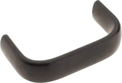 Amatom Electronic Hardware - 2-25/32" Long x 0.63" Wide x 1-1/2" High, Oval Handle - Black Oxide Finish, Stainless Steel, 2-1/2" Center to Center - Apex Tool & Supply