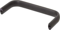 Amatom Electronic Hardware - 4-25/32" Long x 0.63" Wide x 2" High, Oval Handle - Black Anodized, Aluminum, 4-1/2" Center to Center - Apex Tool & Supply