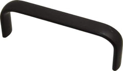 Amatom Electronic Hardware - 4-27/32" Long x 0.63" Wide x 1-3/4" High, Oval Handle - Black Anodized, Aluminum, 4-9/16" Center to Center - Apex Tool & Supply