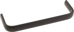 Amatom Electronic Hardware - 6-9/32" Long x 0.63" Wide x 2" High, Oval Handle - Black Oxide Finish, Stainless Steel, 6" Center to Center - Apex Tool & Supply