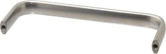 Amatom Electronic Hardware - 6-9/32" Long x 0.63" Wide x 2" High, Oval Handle - Clear Passivated, Stainless Steel, 6" Center to Center - Apex Tool & Supply