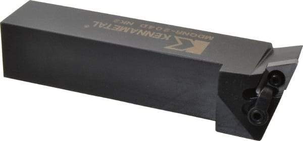 Kennametal - MDQN, Right Hand Cut, 27.5° Lead Angle, 1-1/4" Shank Height x 1-1/4" Shank Width, Negative Rake Indexable Turning Toolholder - 6" OAL, DN..43. Insert Compatibility, Series Kenloc - Apex Tool & Supply