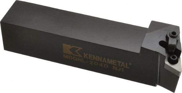 Kennametal - MDQN, Left Hand Cut, 27.5° Lead Angle, 1-1/4" Shank Height x 1-1/4" Shank Width, Negative Rake Indexable Turning Toolholder - 6" OAL, DN..43. Insert Compatibility, Series Kenloc - Apex Tool & Supply