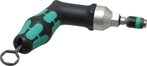 Wera - 25 to 55 In/Lb, Adjustable Torque Limiting Screwdriver - 6" OAL, 1/4" Drive, 2.5 In/Lb Graduation - Apex Tool & Supply