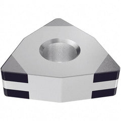 Iscar - WNGA432 TMC Grade IB55 CBN Turning Insert - Uncoated, 80° Trigon, 1/2" Inscr Circle, 3/16" Thick, 1/32" Corner Radius - Apex Tool & Supply