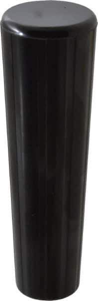 Gibraltar - 1/2-13 Hole, 1-1/32" Deep Hole, Phenolic, Female Insert Fluted Tapered Knob - 4-3/8 OAL, 1" Base Diam, Black, 1-3/8" Head Diam - Apex Tool & Supply