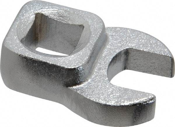 Blackhawk by Proto - 7/16" 3/8" Drive Chrome Open End Crowfoot Wrench - 1-7/32" OAL - Apex Tool & Supply