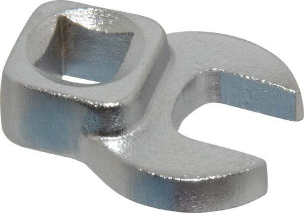 Blackhawk by Proto - 1/2" 3/8" Drive Chrome Open End Crowfoot Wrench - 1-13/32" OAL - Apex Tool & Supply