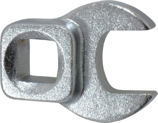 Blackhawk by Proto - 9/16" 3/8" Drive Chrome Open End Crowfoot Wrench - 1-13/32" OAL - Apex Tool & Supply