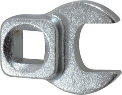 Blackhawk by Proto - 9/16" 3/8" Drive Chrome Open End Crowfoot Wrench - 1-13/32" OAL - Apex Tool & Supply