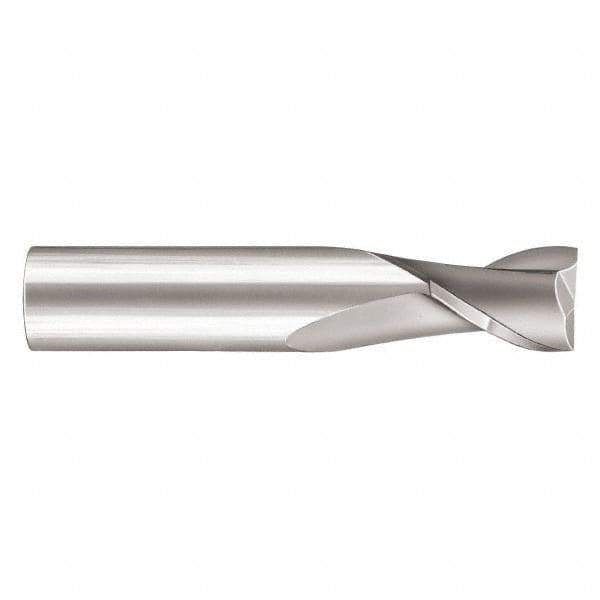 SGS - 3/4", 1" LOC, 3/4" Shank Diam, 3" OAL, 2 Flute, Solid Carbide Square End Mill - Single End, AlTiN Finish, Spiral Flute, 30° Helix, Centercutting, Right Hand Cut, Right Hand Flute, Series 17 - Apex Tool & Supply