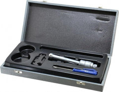 TESA Brown & Sharpe - 0.6 to 0.7", 3" Gage Depth, Mechanical Inside Hole Micrometer - 0.0002" Graduation, Ratchet Stop Thimble - Apex Tool & Supply