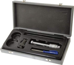 TESA Brown & Sharpe - 0.7 to 0.8", 3" Gage Depth, Mechanical Inside Hole Micrometer - 0.0002" Graduation, Ratchet Stop Thimble - Apex Tool & Supply