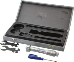 TESA Brown & Sharpe - 1.2 to 1.4", 3" Gage Depth, Mechanical Inside Hole Micrometer - 0.0002" Graduation, Ratchet Stop Thimble - Apex Tool & Supply