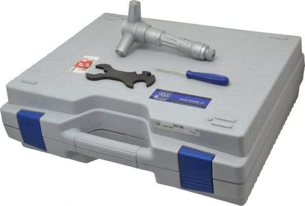 TESA Brown & Sharpe - 3.6 to 4", 3" Gage Depth, Mechanical Inside Hole Micrometer - 0.0002" Graduation, Ratchet Stop Thimble - Apex Tool & Supply