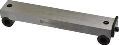 TESA Brown & Sharpe - 5-3/4 Inch Long x 1 Inch Wide x 0.0003 Inch Center to Center Accuracy, 0.0002 Inch Parallelism, 5 Inch Between Rolls, Sine Bar - Includes Back Plate - Apex Tool & Supply