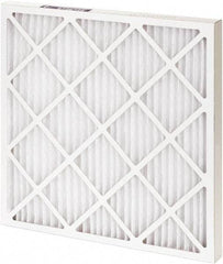 Made in USA - 10" Noml Height x 20" Noml Width x 1" Noml Depth, 55% Capture Efficiency, Wire-Backed Pleated Air Filter - MERV 10, Synthetic, Integrated Paperboard Frame, 300 Max FPM, 525 CFM, For Any Unit - Apex Tool & Supply
